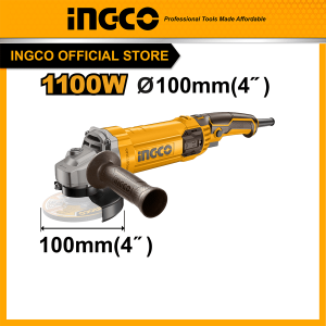 Máy mài góc ingco 1100W AG1100382 trục D10, đĩa cắt 100mm dễ sử dụng cho Thợ và Gia Đình mài, cắt, đánh bóng - Đồ nghề, dụng