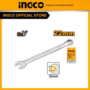 Cờ lê vòng miệng 22mm INGCO HCSPA221 thép Cr-V mạ Chrome - Đồ nghề, dụng cụ cầm tay, máy móc thiết bị INGCO chính hãng, giá t