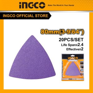 Bộ 20 miếng nhám tam giác INGCO AKTS080202