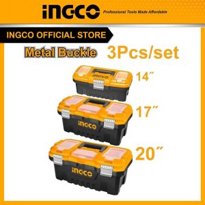 Bộ 3 hộp đựng công cụ INGCO PBXK0302 - Đồ nghề, dụng cụ cầm tay, máy móc thiết bị INGCO chính hãng, giá tốt