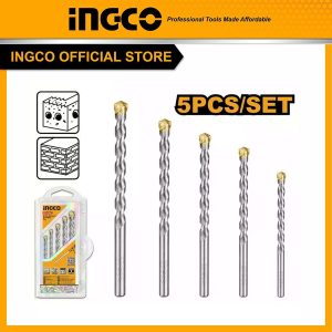Bộ 5 mũi khoan bê tông đuôi trơn INGCO AKDB3055 - Đồ nghề, dụng cụ cầm tay, máy móc thiết bị INGCO chính hãng, giá tốt