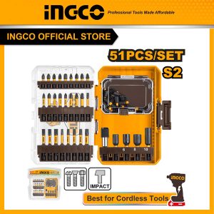 Bộ 51 chiếc tua vít tác động (thích hợp dùng cho máy siết vít) Ingco AKDL25106 - Đồ nghề, dụng cụ cầm tay, máy móc thiết bị INGCO chính hãng, giá tốt