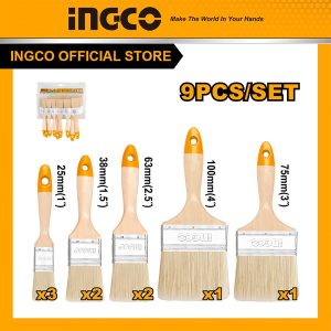 Bộ 9 cọ sơn cao cấp INGCO CHPTB0114091