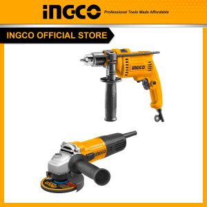Bộ Combo INGCO BTCB202411 - Máy khoan búa 680W ID6808E + Máy mài góc 900W cốt M10 đĩa 100mm AG900282 - Đồ nghề, dụng cụ cầm tay, máy móc thiết bị...