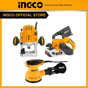 Bộ Combo INGCO BTCB202413 - Máy chà nhám tròn 320W RS3208 + Máy phay gỗ 1600W RT160028 + Máy chà nhám tăng 1200W PBS12001 - Đồ nghề, dụng cụ cầm...