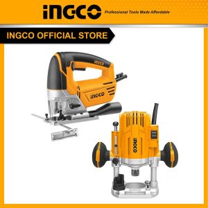 Bộ Combo INGCO BTCB202414 - Máy cưa lọng 800W JS80068 + Máy phay gỗ 1600W RT160028 - Đồ nghề, dụng cụ cầm tay, máy móc thiết bị INGCO chính hãng,...