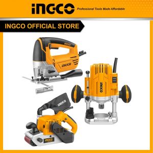 Bộ Combo INGCO BTCB202416 - Máy chà nhám tăng 1200W PBS12001 + Máy phay gỗ 1600W RT160028 + Máy bào điện 750W PL7508 - Đồ nghề, dụng cụ cầm tay,...