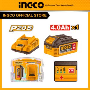Bộ combo pin & sạc INGCO FBCPK1012 1 pin 4Ah - Đồ nghề, dụng cụ cầm tay, máy móc thiết bị INGCO chính hãng, giá tốt