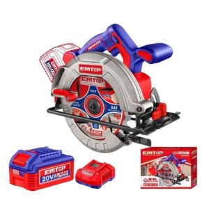 Bộ máy cưa gỗ 185mm dùng pin EMTOP ELCS18513