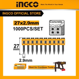 Băng đinh bê tông 27mm INGCO ANA02271 dùng cho máy bắn đinh pin - Đồ nghề, dụng cụ cầm tay, máy móc thiết bị INGCO chính hãng, giá tốt