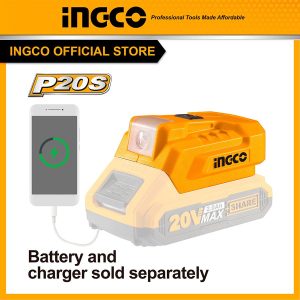 Đế chuyển đổi sạc pin cổng USB A - 5V/1A 12V/0.5A INGCO CUCLI2022 - Đồ nghề, dụng cụ cầm tay, máy móc thiết bị INGCO chính hãng, giá tốt