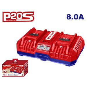 Đế sạc nhanh 2 cổng 20V 8A Emtop EFCR2082