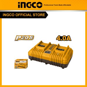 Đế sạc pin đôi 20V INGCO FCLI2034 dòng sạc 4A - Đồ nghề, dụng cụ cầm tay, máy móc thiết bị INGCO chính hãng, giá tốt