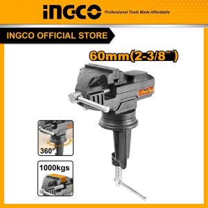 Ê tô kẹp bàn mâm xoay, kích thước 60mm INGCO HBV082 - Đồ nghề, dụng cụ cầm tay, máy móc thiết bị INGCO chính hãng, giá tốt