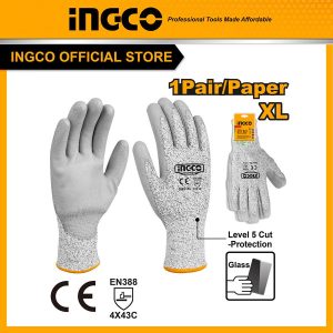 Găng tay chống cắt cấp độ 5 HGCG02-XL - Đồ nghề, dụng cụ cầm tay, máy móc thiết bị INGCO chính hãng, giá tốt