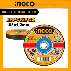 Hộp 25 đĩa cắt sắt, kim loại INGCO MCD1210525 - Đồ nghề, dụng cụ cầm tay, máy móc thiết bị INGCO chính hãng, giá tốt