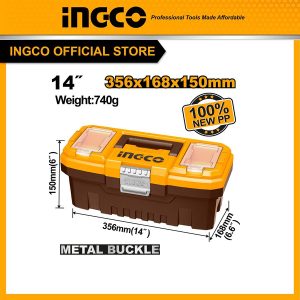 Hộp đựng dụng cụ khóa kim loại 14" INGCO PBX1402