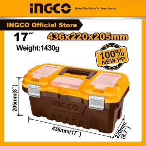 Hộp đựng dụng cụ khóa kim loại 17'' INGCO PBX1702