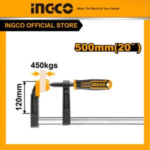 Kẹp gỗ chữ F 120*800mm INGCO HFC021203 - Đồ nghề, dụng cụ cầm tay, máy móc thiết bị INGCO chính hãng, giá tốt