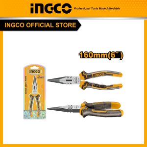 Kèm mũi nhọn 160mm (6 inch) INGCO HLNP08168 thép cacbon #55 - Đồ nghề, dụng cụ cầm tay, máy móc thiết bị INGCO chính hãng, giá tốt