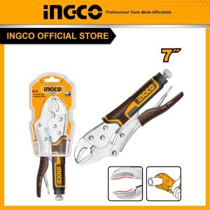 Kìm bấm khóa mỏ cong thép Cr-V INGCO HCJLW0207 - Đồ nghề, dụng cụ cầm tay, máy móc thiết bị INGCO chính hãng, giá tốt
