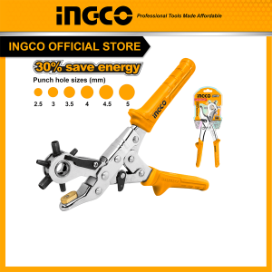 Kìm bấm lỗ trên chất liệu da INGCO HLHP028