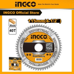 Lưỡi cắt gỗ 115mm cốt 16mm, 40 răng INGCO TSB111555 - Đồ nghề, dụng cụ cầm tay, máy móc thiết bị INGCO chính hãng, giá tốt