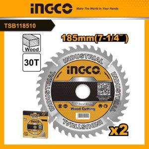 Lưỡi cắt gỗ 185mm 30 răng INGCO TSB118510 - Đồ nghề, dụng cụ cầm tay, máy móc thiết bị INGCO chính hãng, giá tốt