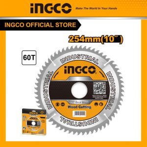 Lưỡi cắt gỗ 254mm cốt 16mm, 60 răng INGCO TSB125423 - Đồ nghề, dụng cụ cầm tay, máy móc thiết bị INGCO chính hãng, giá tốt