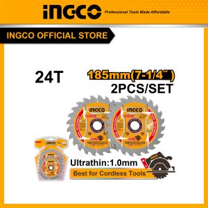 Lưỡi cưa INGCO TSB1853 TCT siêu mỏng 185mm 24T - Đồ nghề, dụng cụ cầm tay, máy móc thiết bị INGCO chính hãng, giá tốt