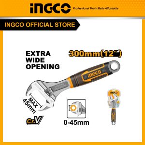 Mỏ lết 300mm INGCO HADW131128 mở rộng 0-45mm - Đồ nghề, dụng cụ cầm tay, máy móc thiết bị INGCO chính hãng, giá tốt