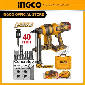 Máy bắn đinh bê tông pin INGCO CCNLI9005 20V (thân máy chưa kèm pin & sạc) - Đồ nghề, dụng cụ cầm tay, máy móc thiết bị INGCO chính hãng, giá tốt