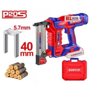 Máy bắn đinh ghim dùng pin EMTOP ELCSNLI6005 ( chưa kèm pin & sạc ) 40mm