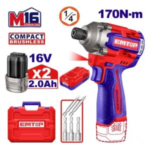 Máy bắn vít dùng pin 16.8V EMTOP ECIRL16178