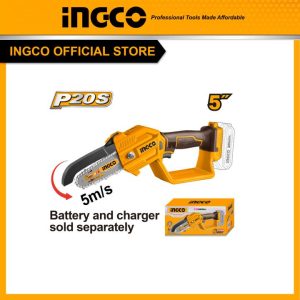 Máy cắt cưa xích cầm tay pin 20V INGCO CGSLI2058 (thân máy chưa kèm pin sạc) - Đồ nghề, dụng cụ cầm tay, máy móc thiết bị INGCO chính hãng, giá tốt