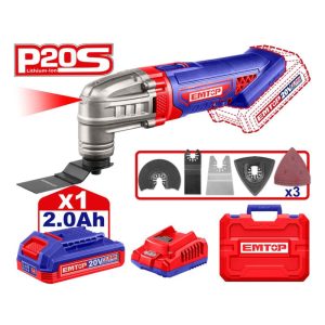 Máy cắt góc dùng pin EMTOP ELMF20221 ( Kèm 1 pin 2Ah & 1 sạc )
