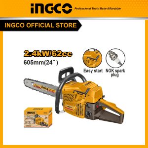 Máy cưa xích INGCO GCS5602411 chạy xăng 24 inch - Đồ nghề, dụng cụ cầm tay, máy móc thiết bị INGCO chính hãng, giá tốt