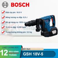 Máy đục phá bê tông dùng pin Bosch GSH 18V-5