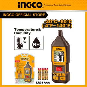 Máy đo độ ẩm và nhiệt độ môi trường INGCO HETHT031 - Đồ nghề, dụng cụ cầm tay, máy móc thiết bị INGCO chính hãng, giá tốt