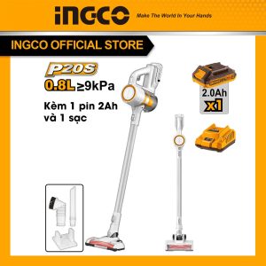 Máy hút bụi cầm tay pin 20V INGCO CVLI2006 công suất 120W (kèm 1 pin 2Ah và 1 sạc) - Đồ nghề, dụng cụ cầm tay, máy móc thiết bị INGCO chính hãng,...