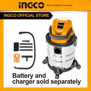 Máy hút bụi dùng pin INGCO CVLI2005E 20V (chưa kèm pin sạc) - Đồ nghề, dụng cụ cầm tay, máy móc thiết bị INGCO chính hãng, giá tốt