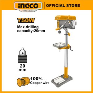 Máy khoan bàn 750W INGCO DP207505 16 tốc độ khoan 20mm - Đồ nghề, dụng cụ cầm tay, máy móc thiết bị INGCO chính hãng, giá tốt