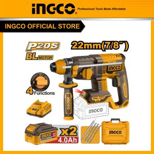 Máy khoan bê tông pin 20V INGCO CRHLI212282 không chổi than 2J - Đồ nghề, dụng cụ cầm tay, máy móc thiết bị INGCO chính hãng, giá tốt