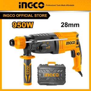 Máy khoan búa 950W ingco RGH9528 khoan Bê tông 28mm, Thép 13mm, Gỗ 30mm lực tác động 2,5J - Đồ nghề, dụng cụ cầm tay, máy móc thiết bị INGCO chính...