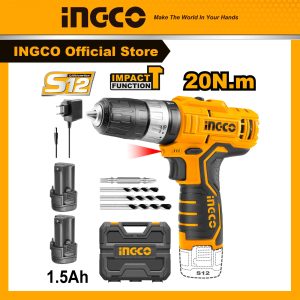 Máy khoan búa pin ingco CIDLI12201 12V me khoan 0,8-10mm lực siết 20NM khoan tường, siết vít, khoan gỗ, kim loại - Đồ nghề, dụng cụ cầm tay, máy...