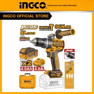 Máy khoan pin 3 chức năng 20V 96Nm không chổi than INGCO CIDLI209686 full bộ đầu kẹp Jacobs - Đồ nghề, dụng cụ cầm tay, máy móc thiết bị INGCO...
