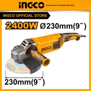 Máy mài góc 2400W cốt M14 đĩa 230mm INGCO AG24008 - Đồ nghề, dụng cụ cầm tay, máy móc thiết bị INGCO chính hãng, giá tốt
