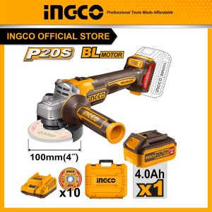 Máy mài góc pin 20V M10 motor không chổi than INGCO CAGLI211041 - Đồ nghề, dụng cụ cầm tay, máy móc thiết bị INGCO chính hãng, giá tốt
