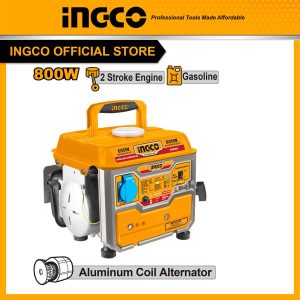Máy phát điện 0.8kW chạy bằng xăng INGCO GE8002 dây nhôm - Đồ nghề, dụng cụ cầm tay, máy móc thiết bị INGCO chính hãng, giá tốt