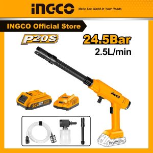 Máy rửa xe dùng pin ingco CPWLI20282 tặng kèm 1 pin và 1 sạc 2a áp suất 24,5Bar di chuyển dùng mọi nơi - Đồ nghề, dụng cụ cầm tay, máy móc thiết bị...